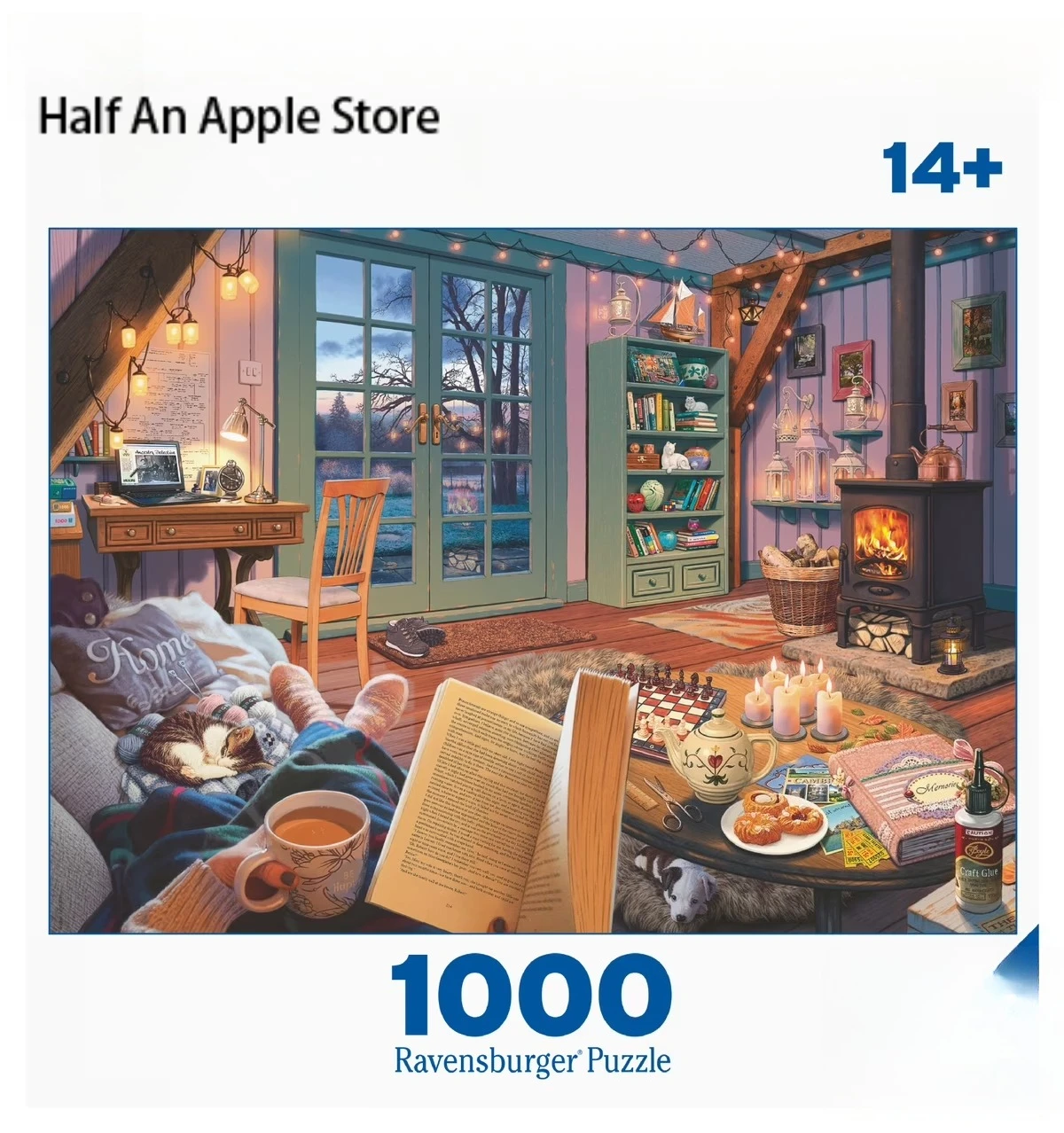 1000 PCS Puzzles for Adults Cozy Retreat Jigsaw Puzzles Educational Games Colorful Puzzles Gifts  Home Decor
