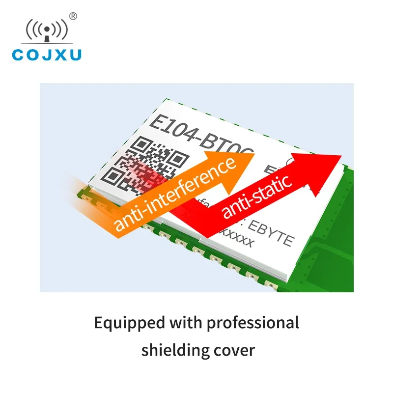 COJXU E104-BT06 BLE4.2 Bluetooth Wireless Module 2400-2483.5MHz 3dBm 80m Range Range 3.3V UART GPIO BLE Module