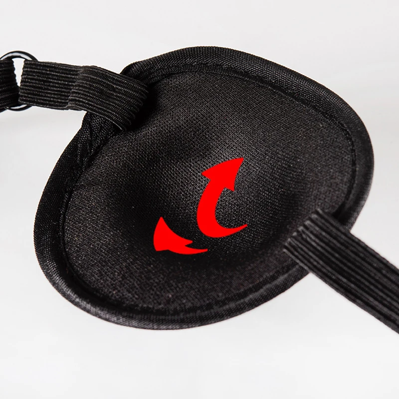 

(Ce14)1Pc Pirate Eye Patch Unisex Single Eyepatch One Eye Washable Adjustable Concave Eye Patch Kid Pirate Cosplay Costume