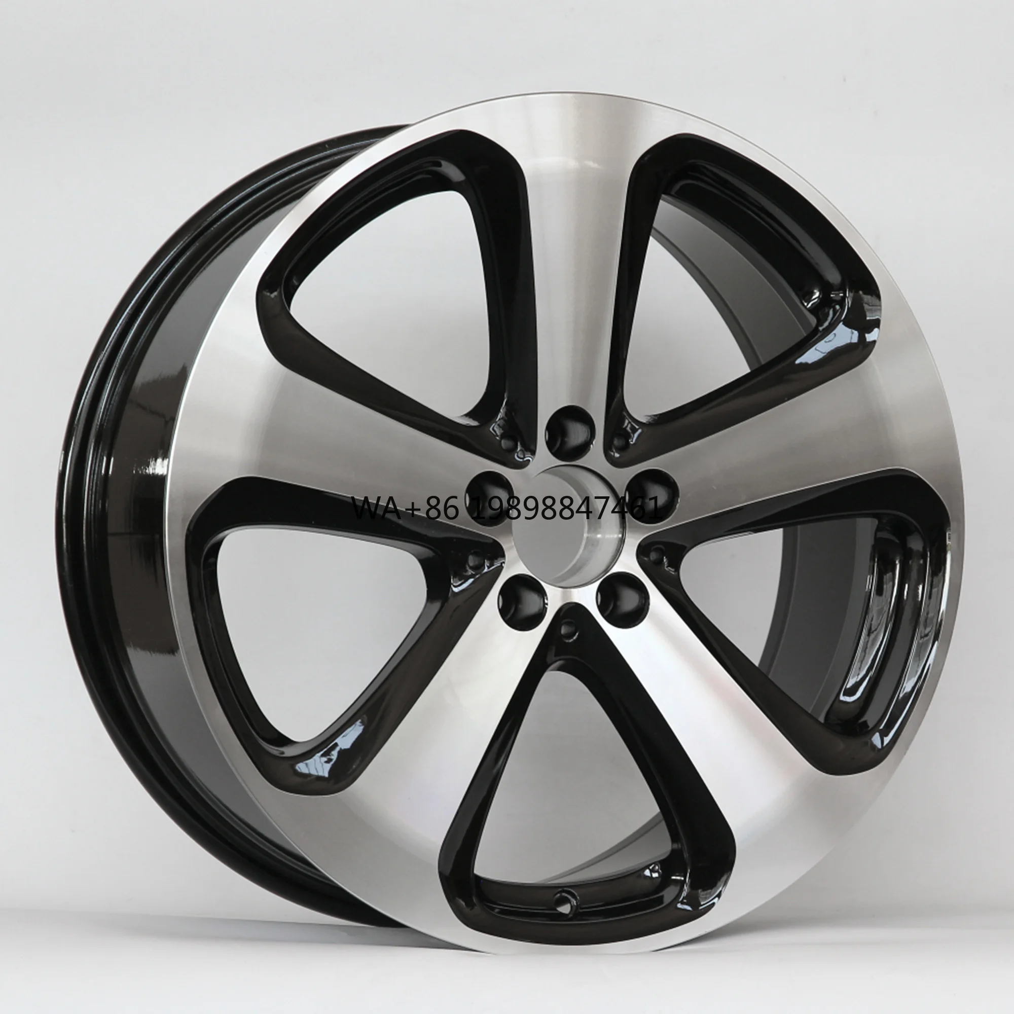 

New Original 19-Inch 40mm Offset Premium Alloy Aluminum Wheel Rim 5x112 Black Multi-Spoke Flow-Formed Car Wheels Hub