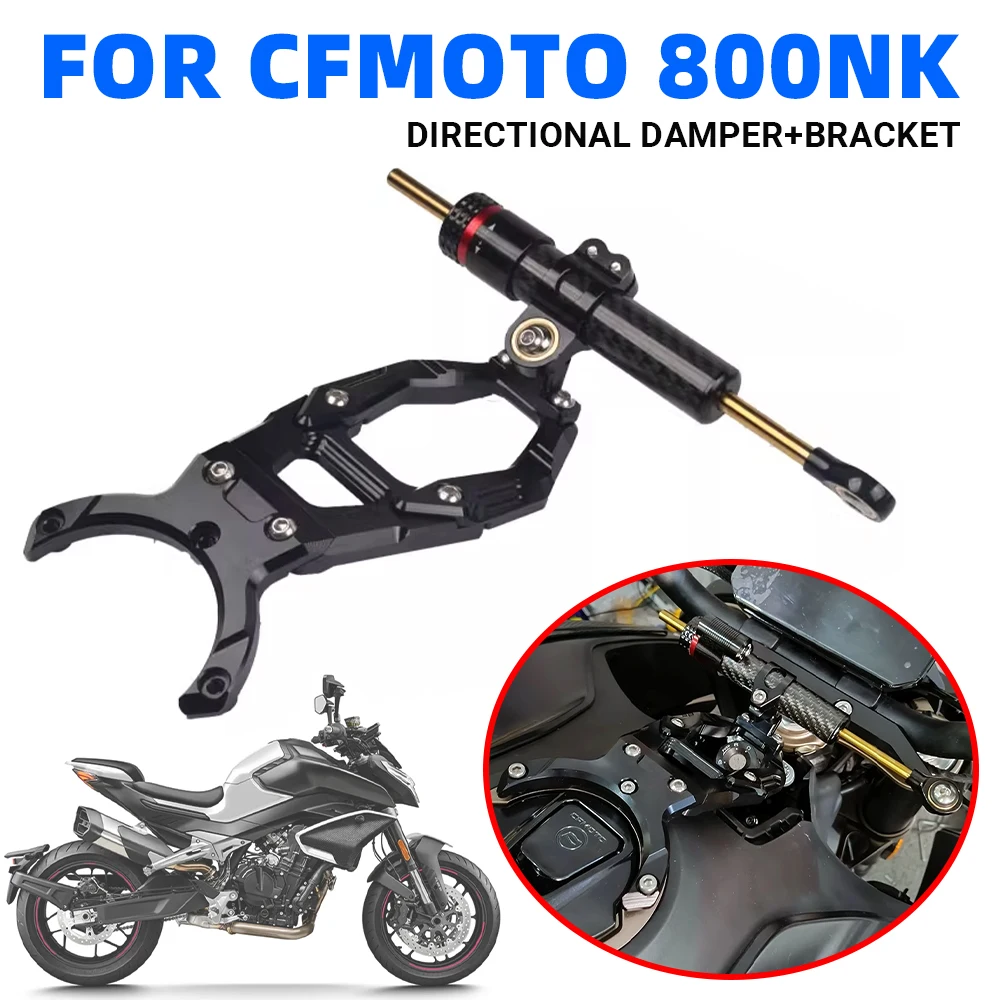 

Steering Damper Stabilizer Safety Mounting Kit Bracket For CFMOTO 800NK 2023 2024 NK800 800 NK 800 Motorcycle Accessories