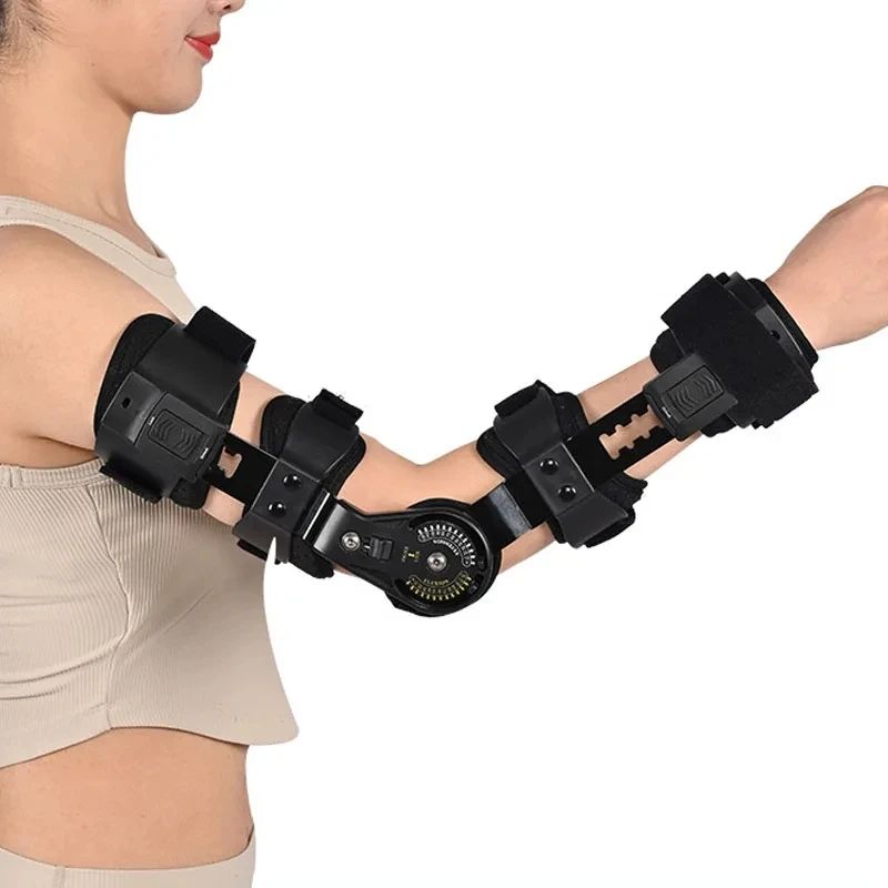 Adjustable Elbow Brace Hinged ROM Elbow Brace Post OP Elbow Brace Arm Injury Recovery Lightweight And Breathable