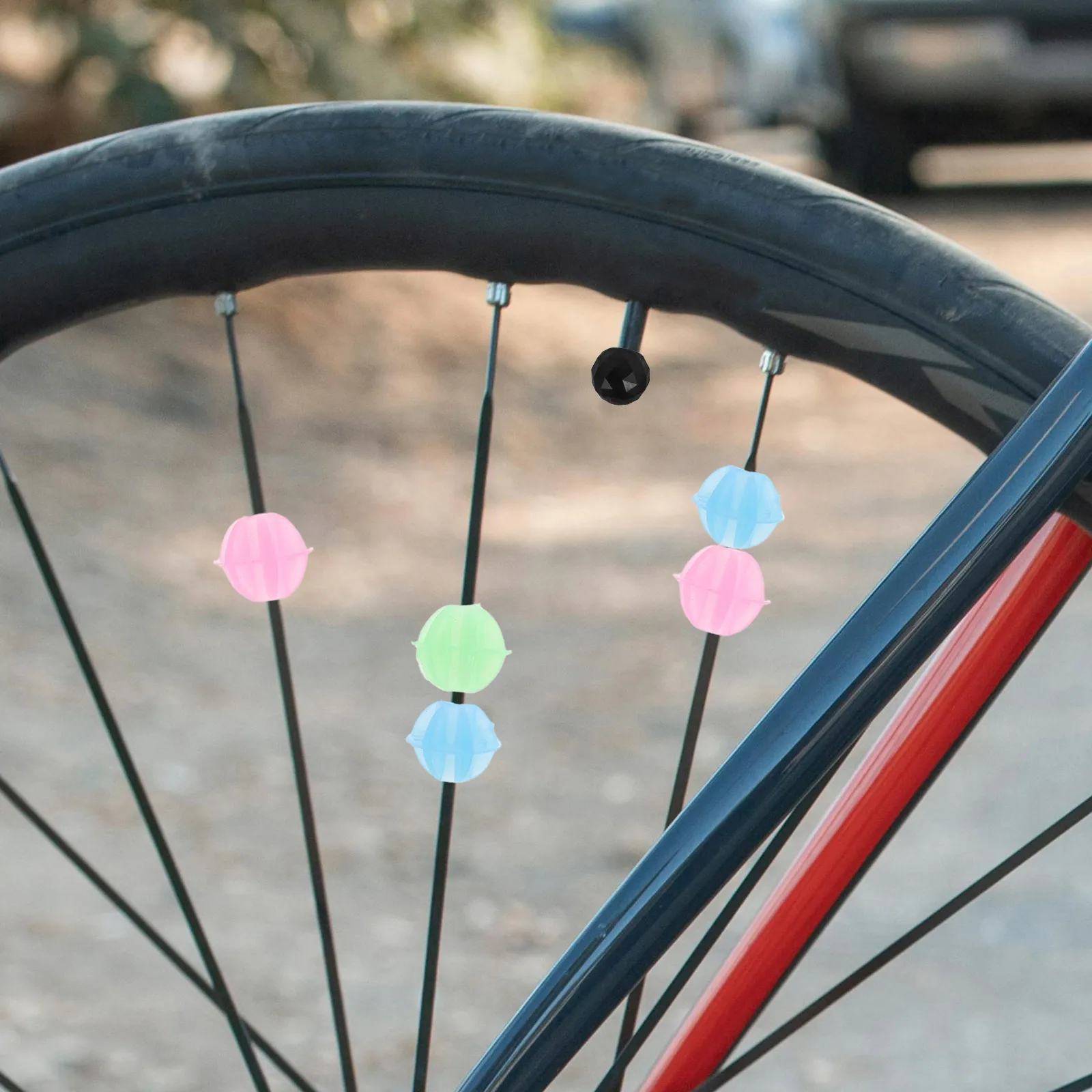 

36Pcs Bike Spoke Beads Assorted Colors Plastic Clips Cool Bicycle Wheel Decorations Cycling Accessories for Adults