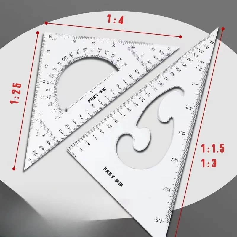 Mechanical drawing tool set Engineering drawing device Engineering drawing kit Compasses set for students