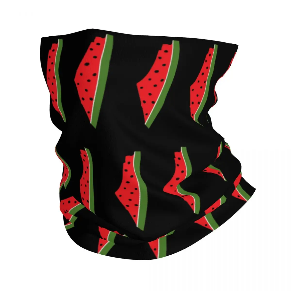 Men Women This Is Not Watermelon Bandana Neck Cover Printed Magritte Parody Wrap Scarf Multi-use Face Mask For Cycling Windproof