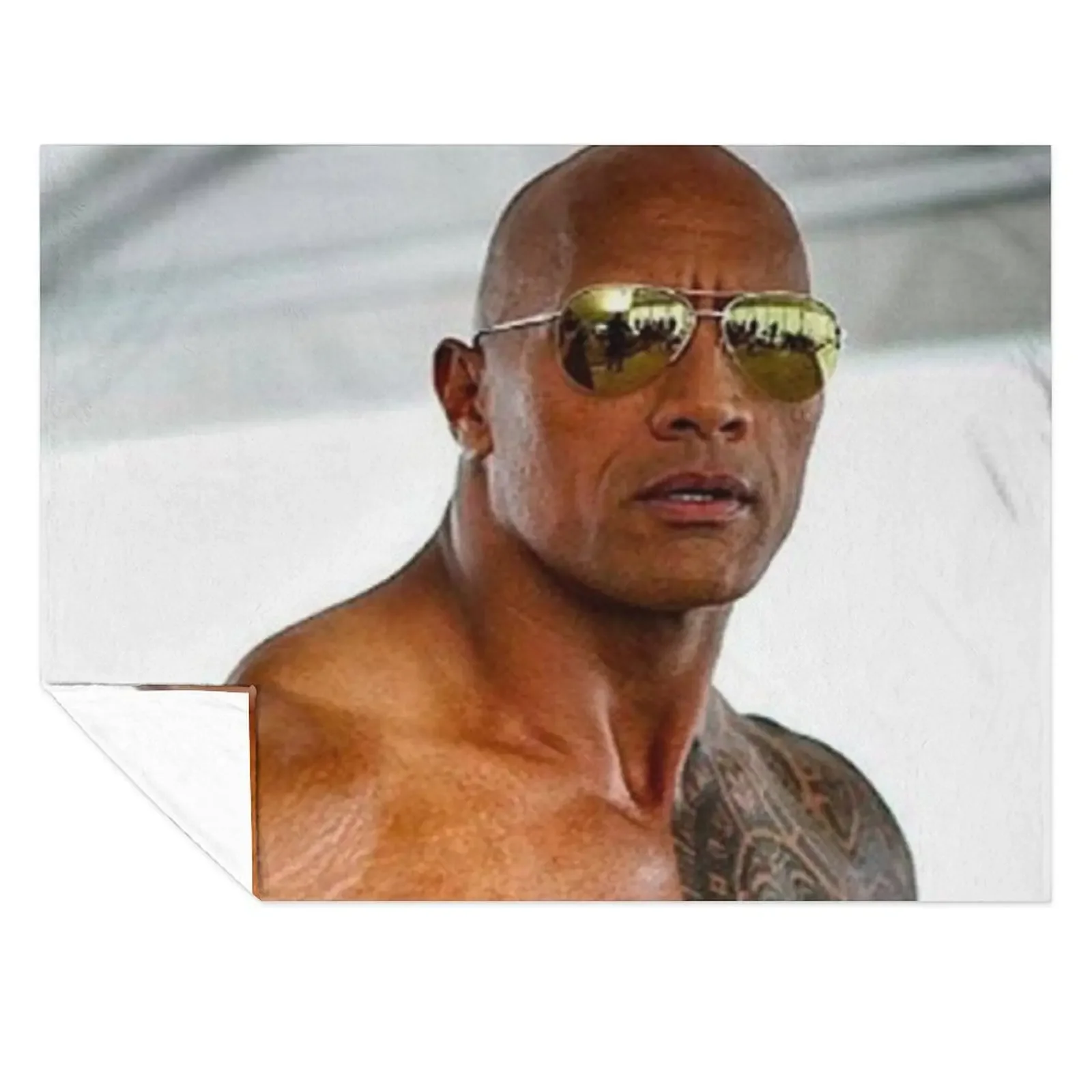 

dwayne johnson Throw Blanket Thermal Retros Extra Large Throw Weighted Blankets