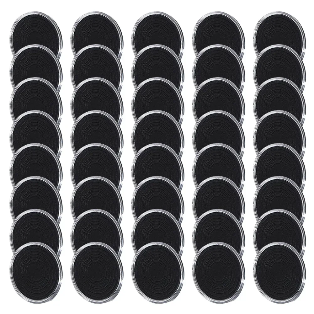 40Pcs Transparent Coin Capsule Holder Storage Box Case with Adjustable Gaskets for Easy Visibility and Storage