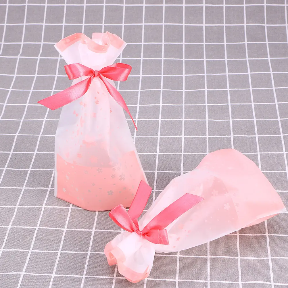 25Pcs Sakura Theme Candy Bags Fine Texture Drawstring Gift Storage Pouches for Wedding Favors Party Favors Tea Leaves Chocolates