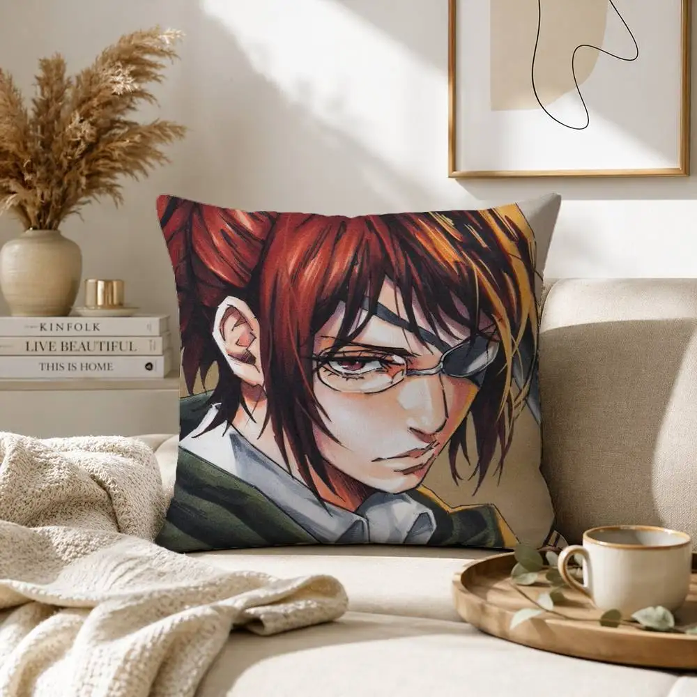 Attack on Titan Hange Zoe Pillow Case for Sofa Living Room Home office Decor Protective Cover