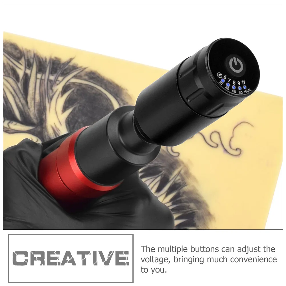 

USB-зарядное устройство для тату-машинок, регулятор напряжения, алюминиевый корпус, цифровой дисплей, регулируемое напряжение для тату-инструментов