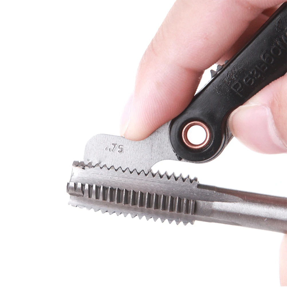 

60pcs Thread Gauge Premium Measuring Tool 60 Degree Screw Pitch Gage Rotary Switch Hardened Gauge Metric System Black