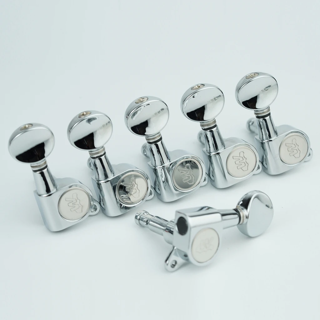 NEUE Wilkinson CR WJN05 E-Gitarre Mechaniken Mechaniken 1:19 Mini Oval Tuner für ST TL Silber Tuning Pegs Tuning Pins – Detail 3