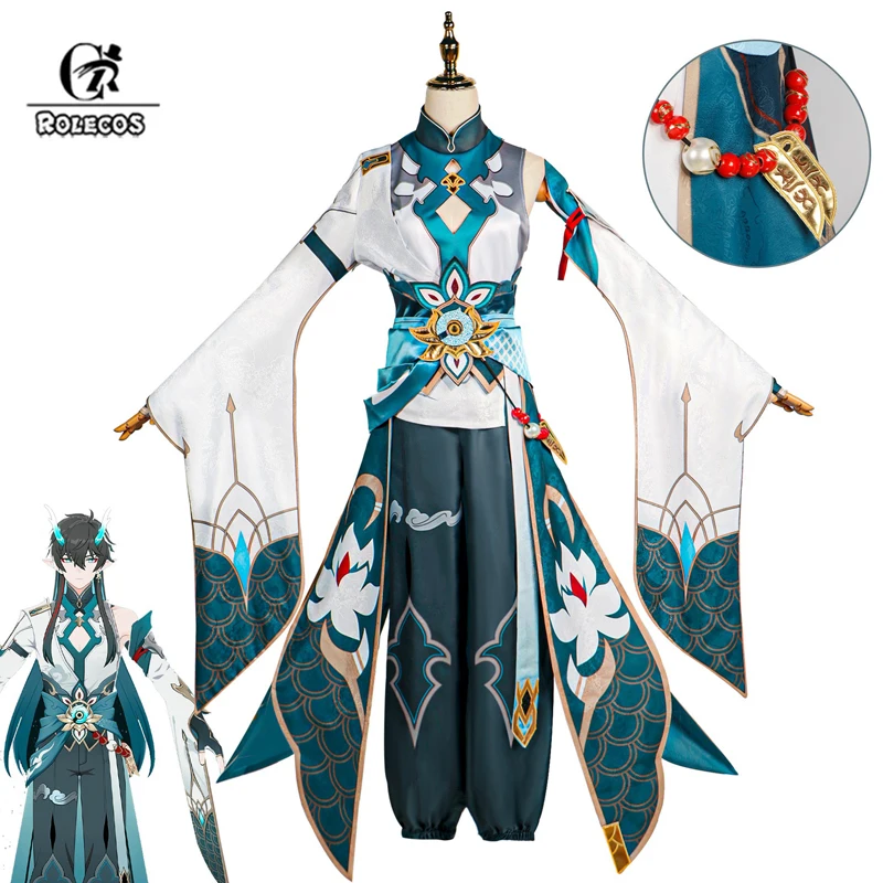 

Rolecos Game Honkai: Star Rail Dan Heng Cosplay Costume Danheng Men Uniform Cos Clothes Halloween Party Suit Outfit Fullset