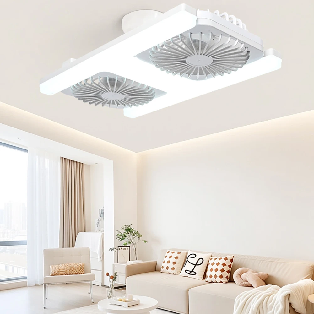 

Потолочный вентилятор E27 с подсветкой, 180 ° Вентилятор с дистанционным управлением, 3 скорости, для окон, подходит для дома, спален и офисов