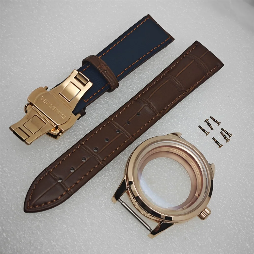 39 مللي متر NH34 ساعة حافظة الذهب والفضة ارتفع الحال بالنسبة GS صالح 31 مللي متر الطلب تعديل ساعة اكسسوارات لحركة NH34 NH35