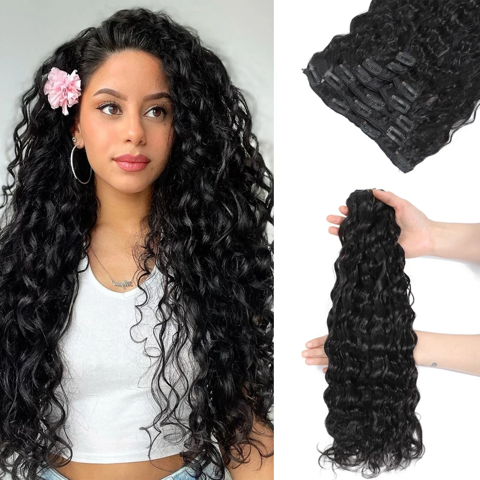extensions-de-cheveux-humains-a-clipser-effet-vague-d'eau-120-grammes-noir-jais-bouclees-pour-femmes-7-pieces-double-trame-cheveux-remy