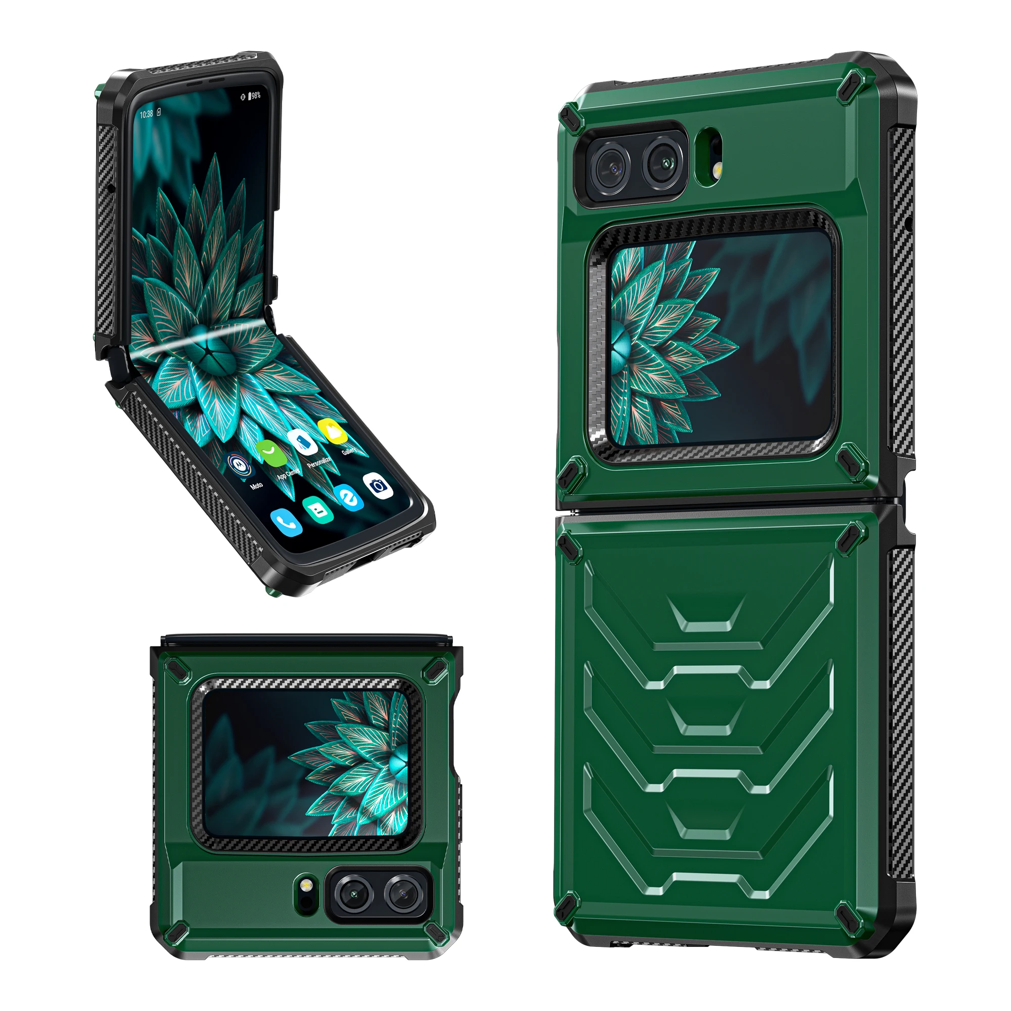 For Motorola Moto Razr 2022 Armor Back Cover Luxury Phone Case For Moto Razr Shockproof Dual Layer Rugged Protect Bumper Coque