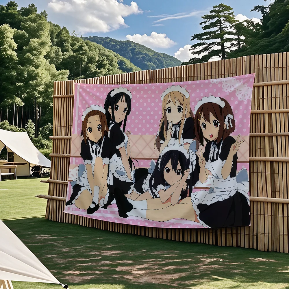 Japanische Rosa Kawaii Anime-Flagge K-ON! Flaggen-Wandteppiche für Outdoor-Partys, Schlafzimmer, Wohnzimmer, Studentenwohnheime, Wanddekoration, Banner, Geschenke – Detail 4