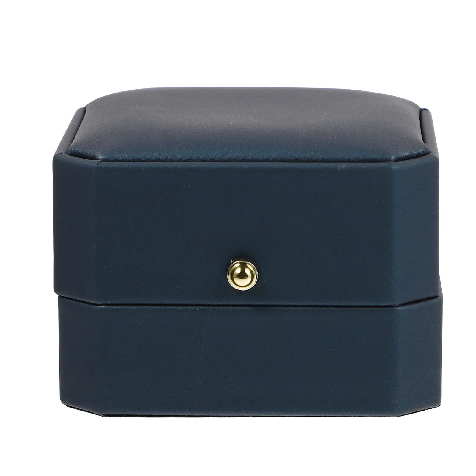 

Jewelry Storage Box Case for Rings Travel Navy Vintage Home Display Container Holder PU Practical Portable Jewelry Packaging