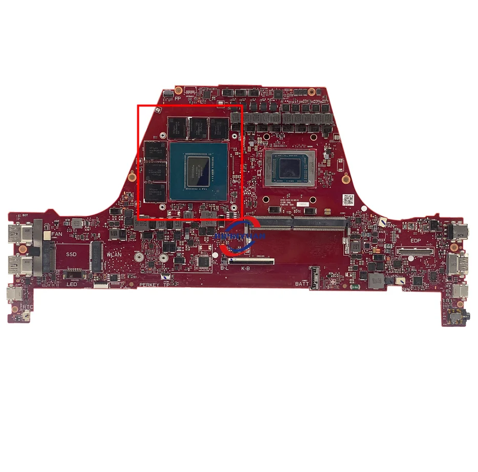 Imagem -06 - Placa-mãe do Portátil para Asus Rog Zephyrus G14 Ga401iv-hz160t Ga401qm R94900hs Rtx2060 Mainboard