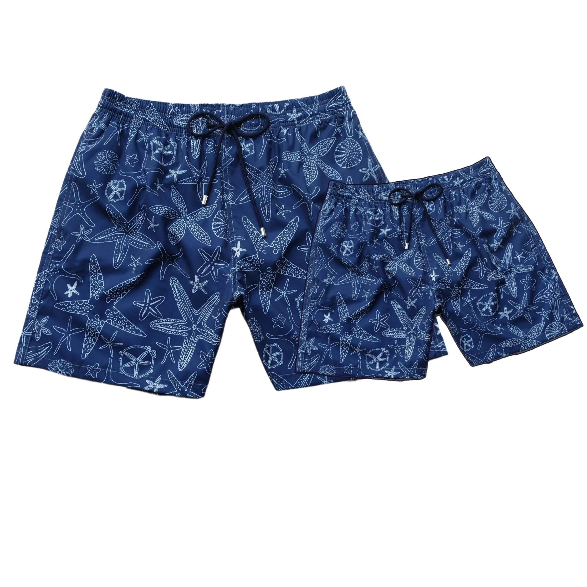 New Fashion Turtle Brand Children\'S Pants Parent-Child Swim Trunks Beach Pants Four-Sided Elastic Waterproof Quick-Drying Shorts