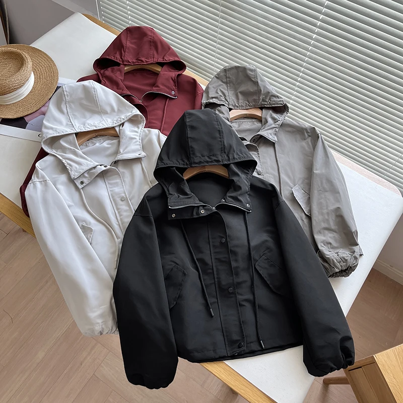 

Повседневное пальто на молнии для женщин, рабочая одежда, свободный крой, осеннее новое поступление, женская мода