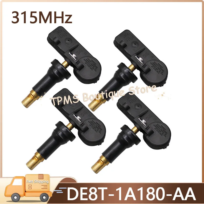 

4pcs/Lot DE8T-1A180-AA Tire Sensor Pressure TPMS Sensor For Ford Edge Escape Fiesta Fusion Mustang 315MHz 9L3T-1A180-AF