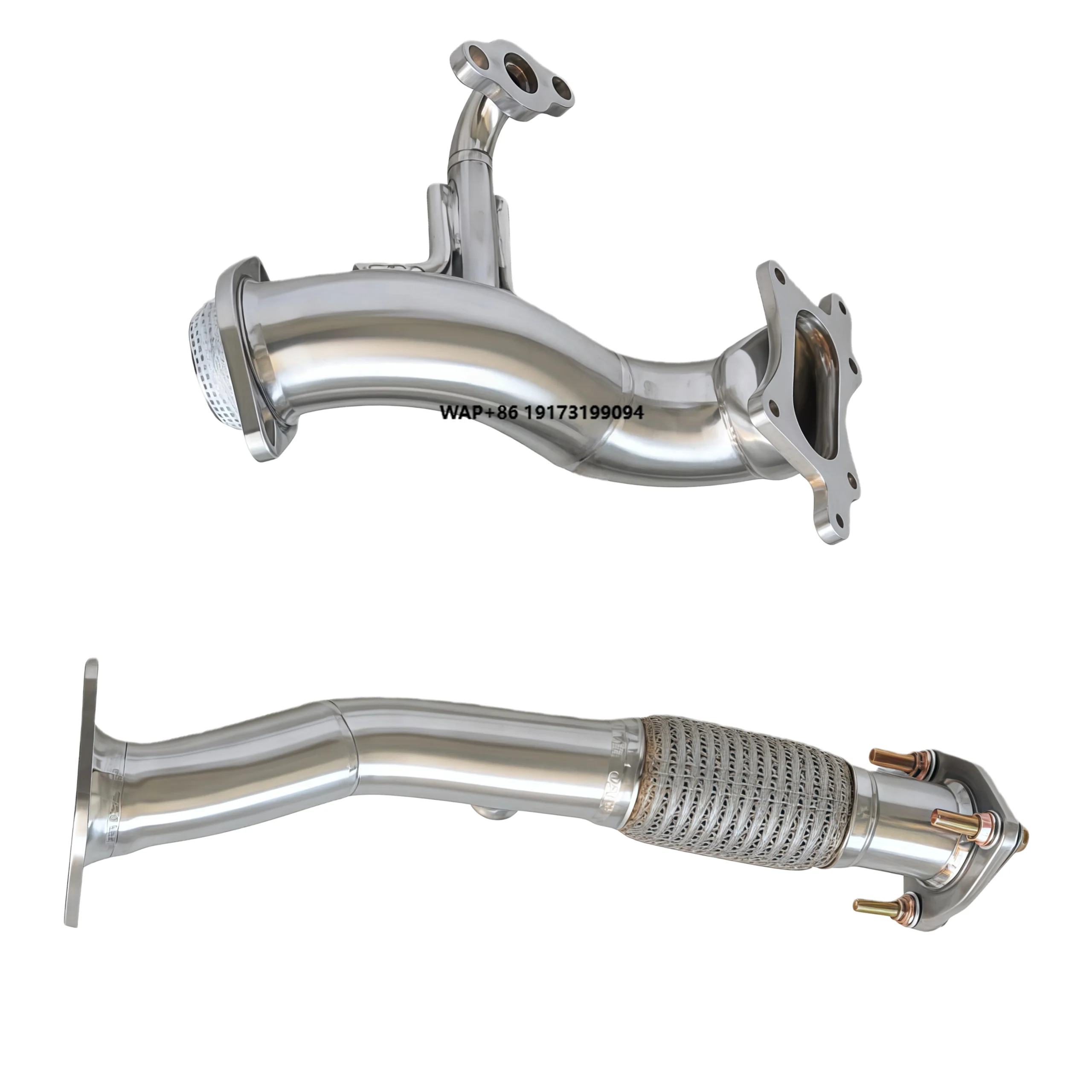

304 Stainless Exhaust Downpipe for Vezel/HR-V 1.5 2013-2021 High-flow Exhaust Pipe Sports Car Sound Power Upgrade