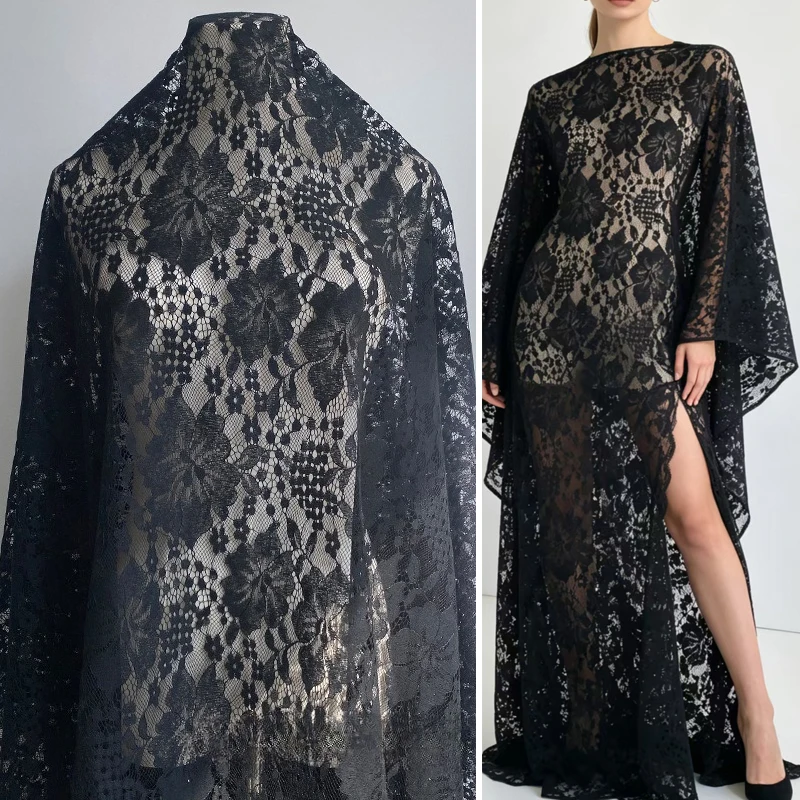Mistlace Eyelash Lace fabric Spring Summer Cotton Nylon Blended Non-strech Material for Women Cami Tops#114