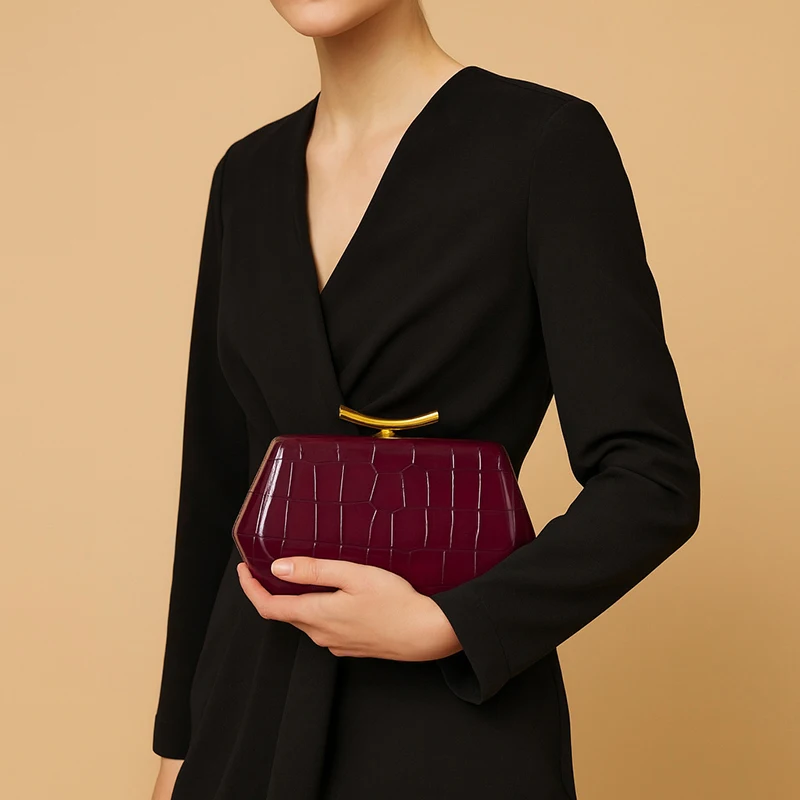 

Длинный кошелек с крокодиловым узором, сумки через плечо, роскошный дизайн, сумка с верхней ручкой для женщин, вечерняя сумка, модные наряды