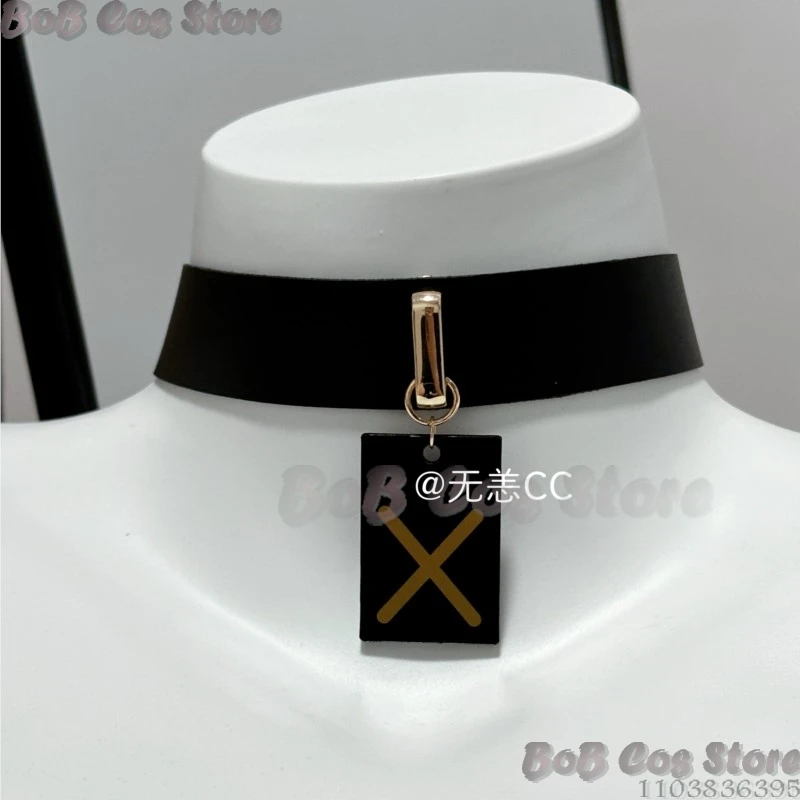9S Choker Game Nie Cosplay Costume Black Necklace Accessories Different Lengths Woman Girl Man Birthday Gifts Halloween Party view 2