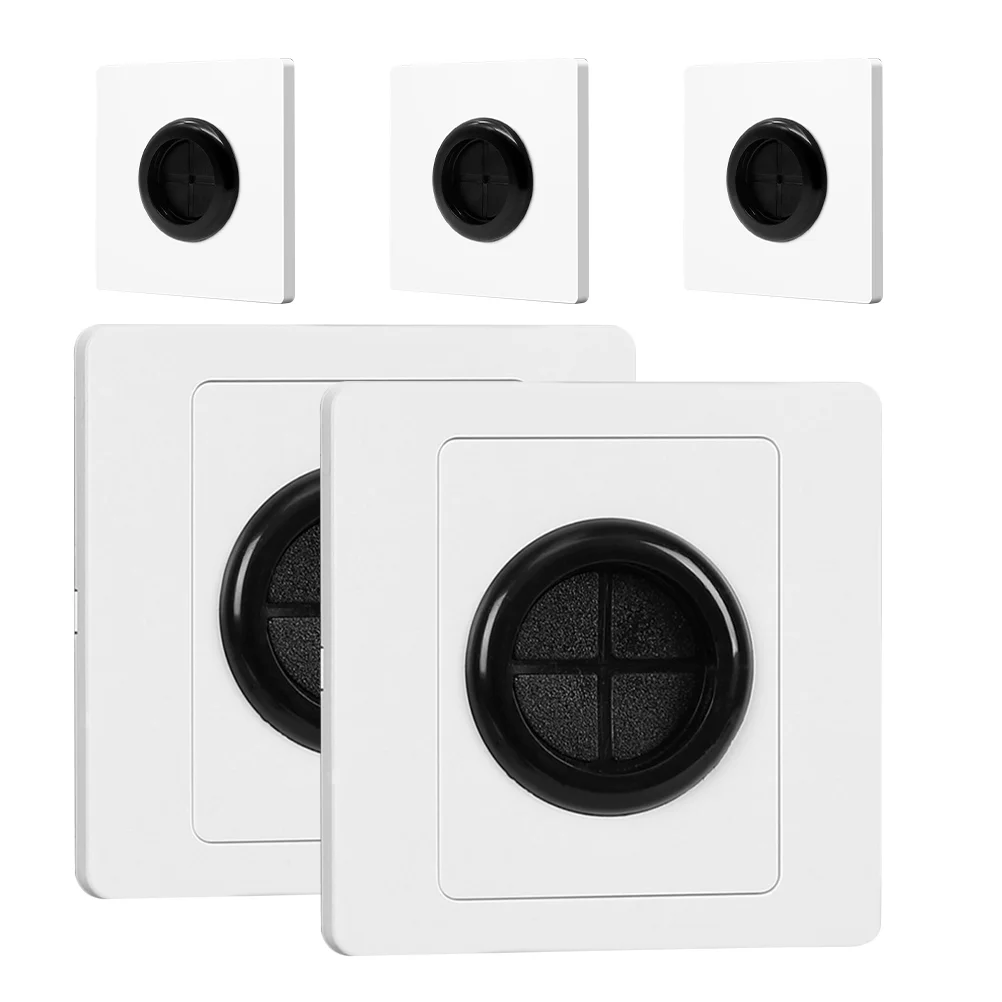 5Pcs Cable Outlet Cover Plate Pass Through Wall Plate Cord Hider for Wall Mount Wall Pate with Hole