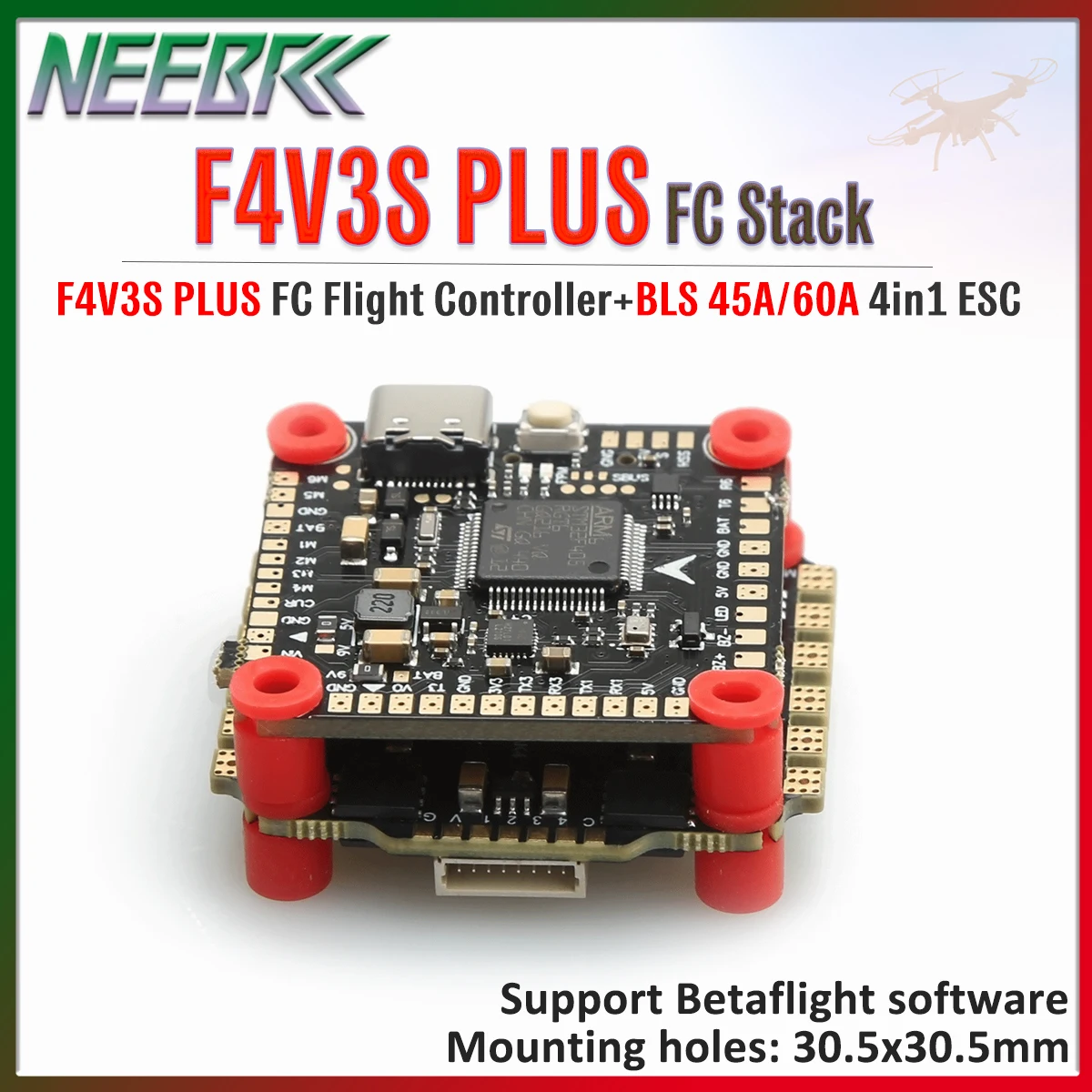 

F4 V3S PLUS Flight Controller FC Stack Support Betaflight w/ BLS 45A / 60A 4in1 ESC for RC Freestyle FPV Racing Drone Mark4 APEX