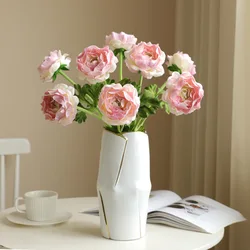 DIA 8CM High Quality Flocking Silk Blossom Lotus Artificial Flower Home Decoration Decorative Ornament Lotus