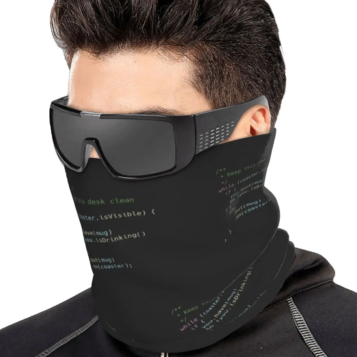 The Perfect Coaster For Programmers Bandana Neck Gaiter Printed Wrap Mask Scarf Riding Headband Unisex Adult Windproof