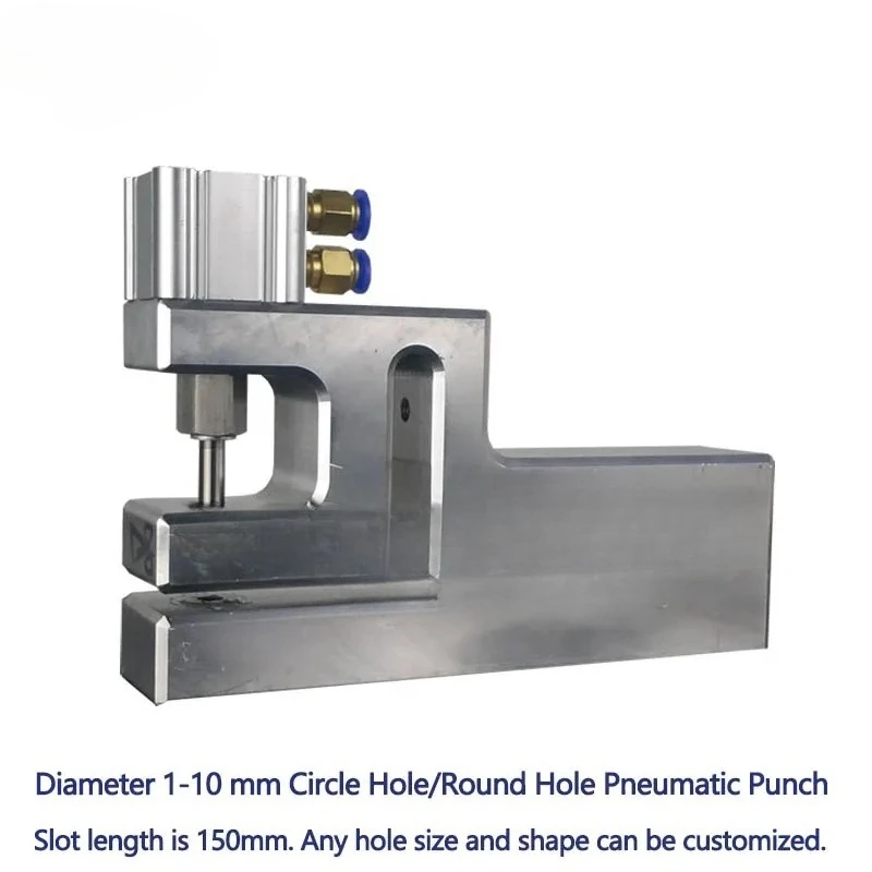 Pneumatic Round Hole Punch for 150mm Plastic Bags,  Sealing Bag Making Machine, Industrial Packaging Equipment for Plastic