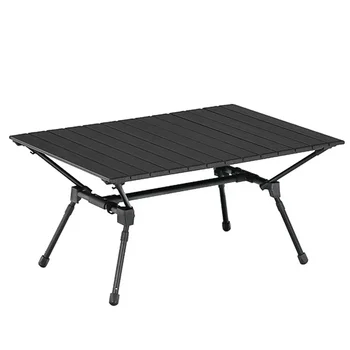 Camping Folding Table Portable  Aluminum Alloy Folding Table Picnic Barbecue I-shaped  Picnic BBQ Retractable Travel