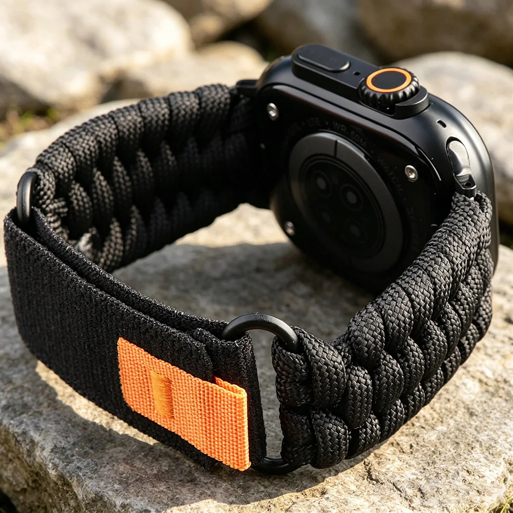 Wild Path Loop Buckle Sports Band for Apple Watch 49mm 46mm 45mm 44mm Umbrella Rope Strap iWatch Ultra SE 11 10 9 8 7 6 5 4