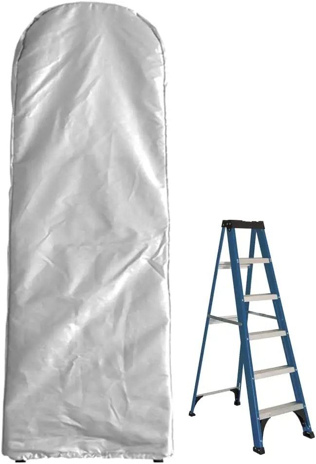 Folding Ladder Cover Outdoor Waterproof Protection Ladder with Drawstring Ladder UV Resistant Courtyard Garden Household Ladder