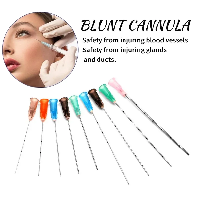 Factory Disposable Blunt-tip Cannula 14G 90mm 22g 23G 25G 27G 18G 30G 50mm Blunt Fine canula Micro Blunt tip Cannula Tool Parts