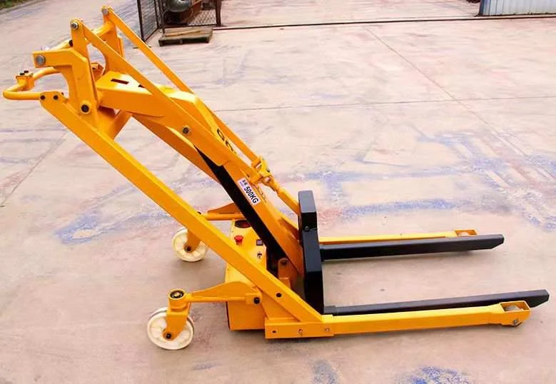 Customizable 1.5m 0.5ton Portable Multi-Functional Electric Pallet Stacker Foldable Crane Forklift
