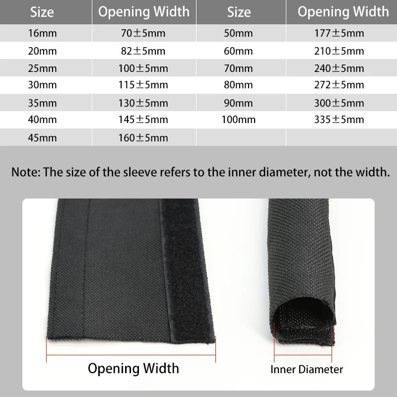 Self Adhesive Sleeving 16 20 25 30 40 50 60 70 80 90 100mm PET Braided Heat-resistant Cable Wire Nylon Sheath Harness Protector