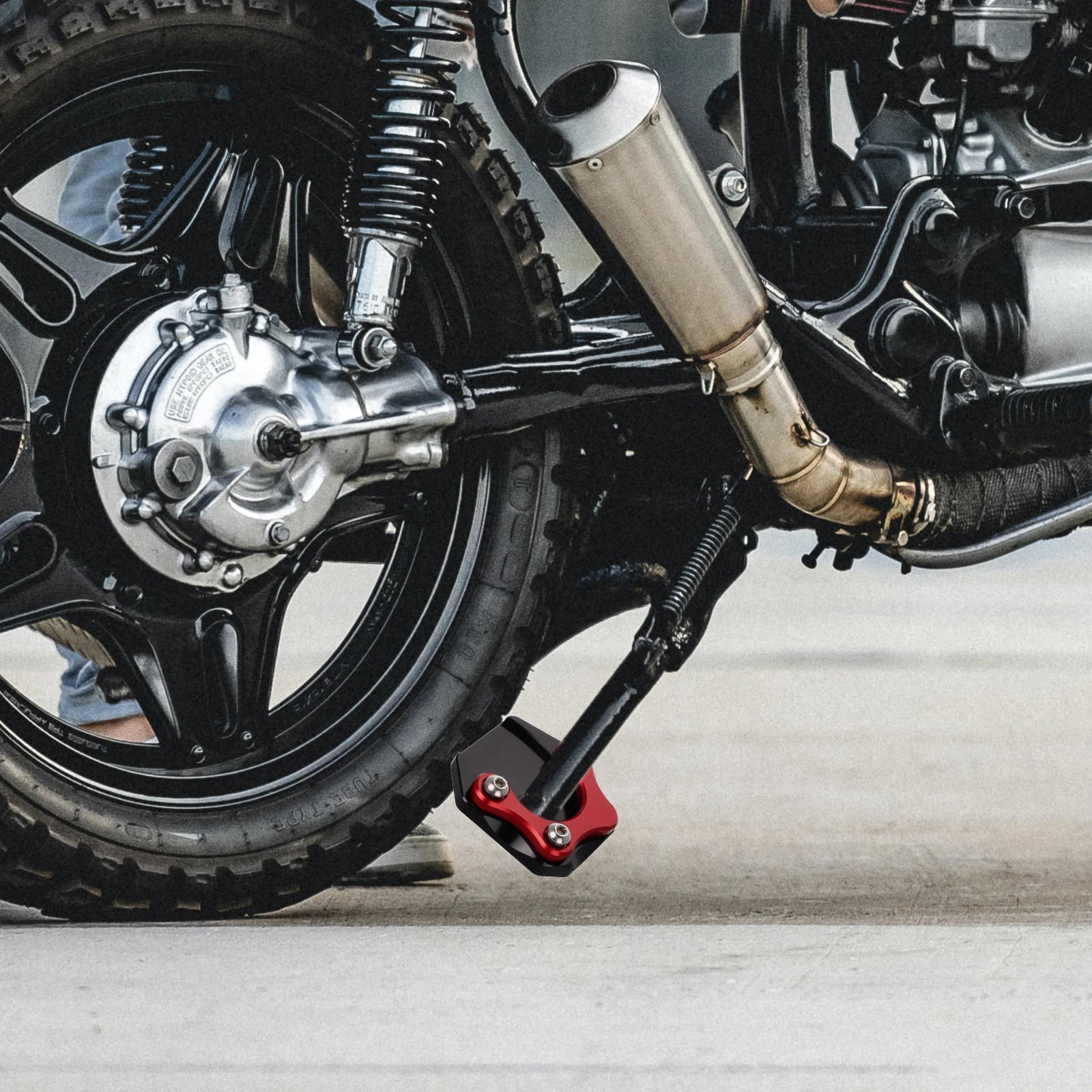

Motorcycle Kickstand Foot Side Stand Enlarged Pad Support Plate Antislip Base Extended Pegs Aluminum Alloy Gear Parking Rack