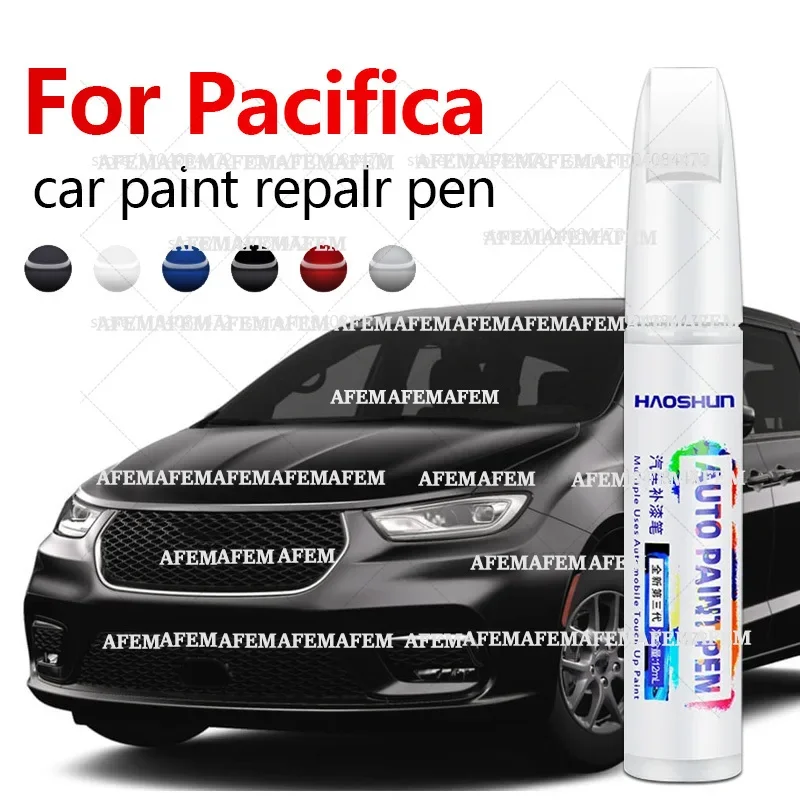 Bolígrafo Reparador de Pintura para Autos Chrysler Pacifica/Pacifica Plug-IN Hybrid 2004-2025, Accesorios para Reparación de Arañazos en la Pintura, Blanco GW7, Negro