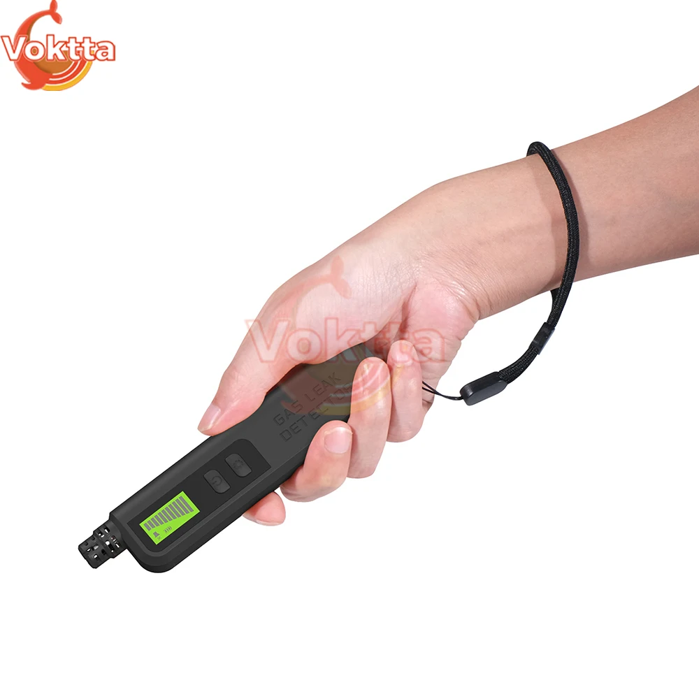 كاشف تسرب الغاز الطبيعي المحمول 50 ~ 1000PPM مستشعر حساس للغاز قابل للاحتراق CO الكحول الميثان محلل الجرس إنذار الصوت