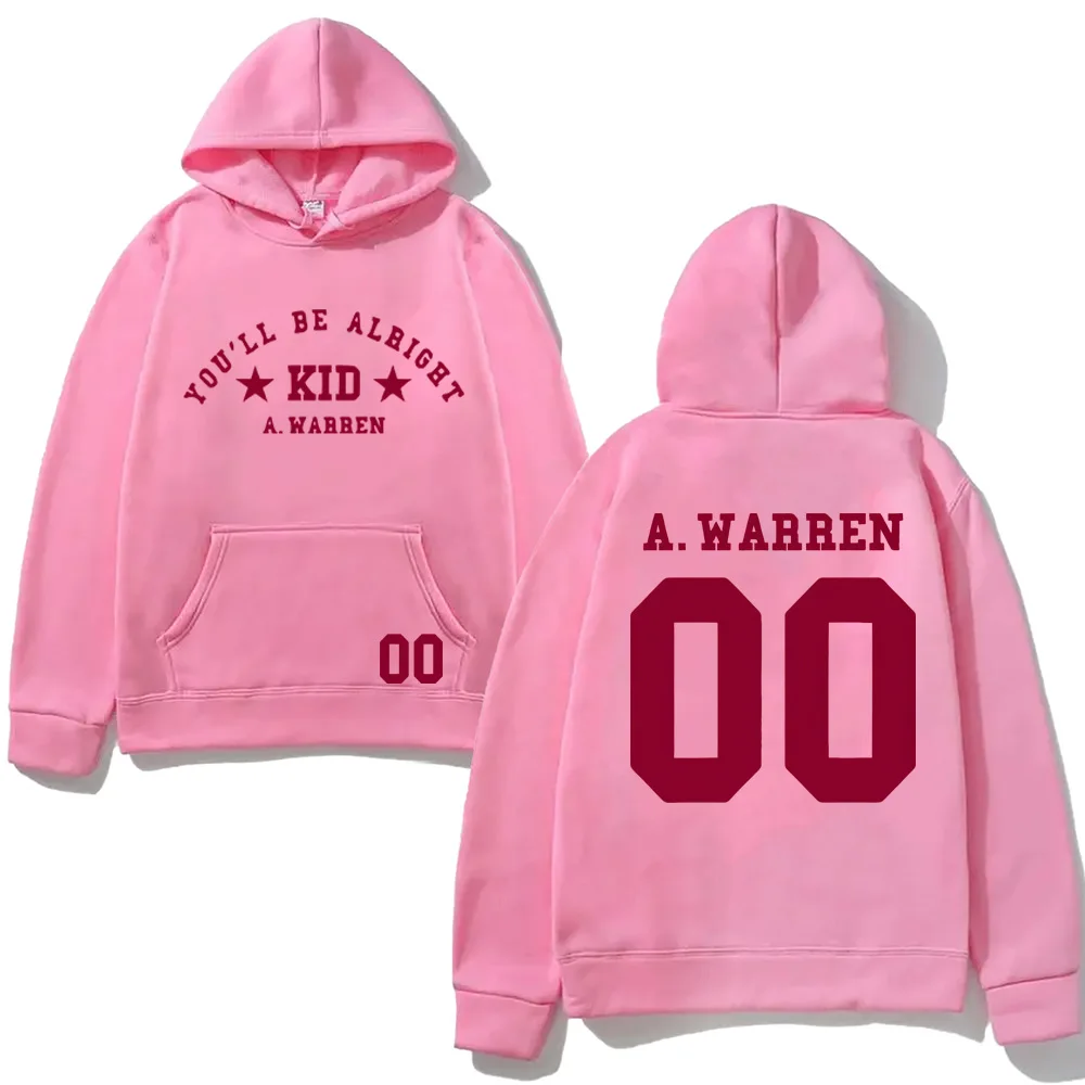 ستكون بخير هوديي Alex Warren 2025NEW للجنسين هوديي مريح البلوز كم ملابس قوطية كم طويل Moletom
