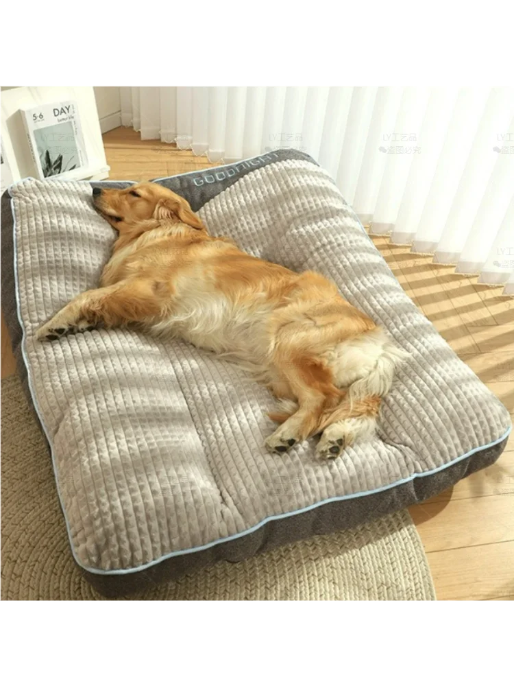 Wintermatras voor honden en katten, grote hondenmat, warme hondenmand, hondenkennel voor kleine, middelgrote en grote puppy's en kittens, plus size slaapmatras - afbeelding 2