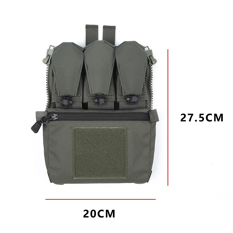 Tactical Adapt Back Panel Banger Molle Triple Magazine Pouch 500D Nylon Fcpc V5 Plate Carrier Airsoft Vest  Ferro Concepts