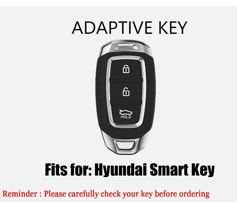 3 Button Smart Key Tpu Car Key Case Cover for Hyundai Creta 2 2021 2022 Ix25 Kona Version 2018 I20N Santa Fe 2020 2021 Palisade