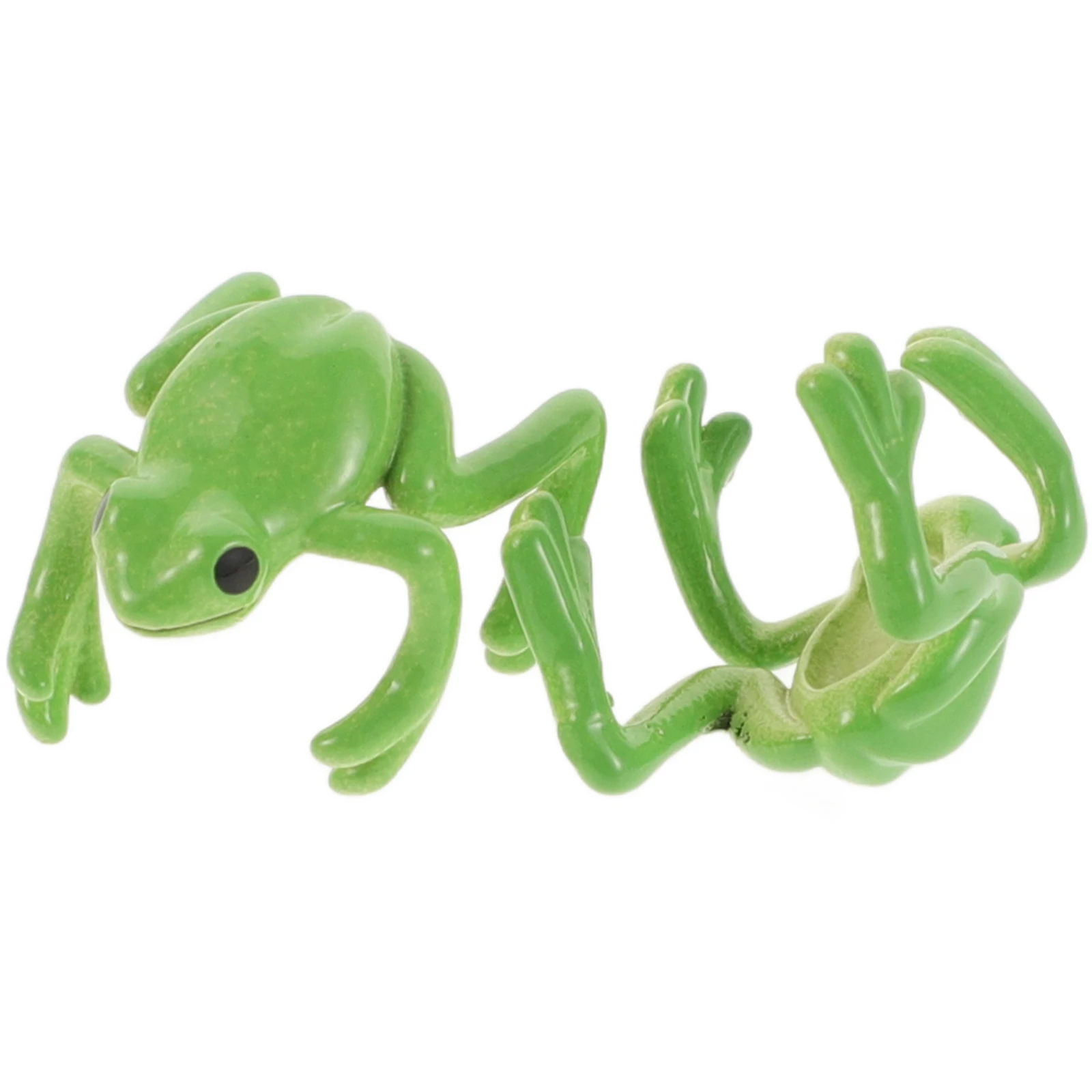 

2 Pcs Frog Ear Clip Cool Earrings Cute Cuff for Women Birthday Jewelry Animal on Bone